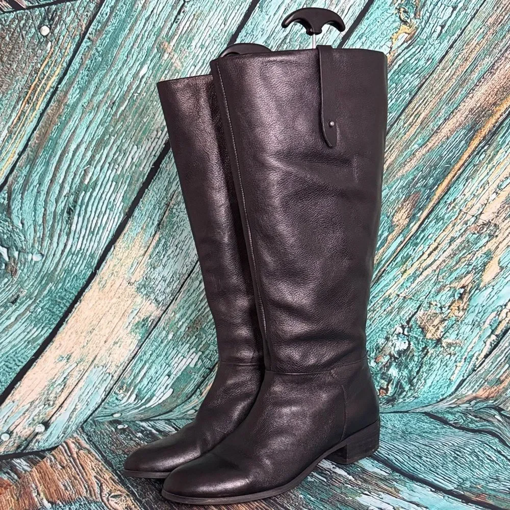 Crown Vintage Black Over the Knee Boots
